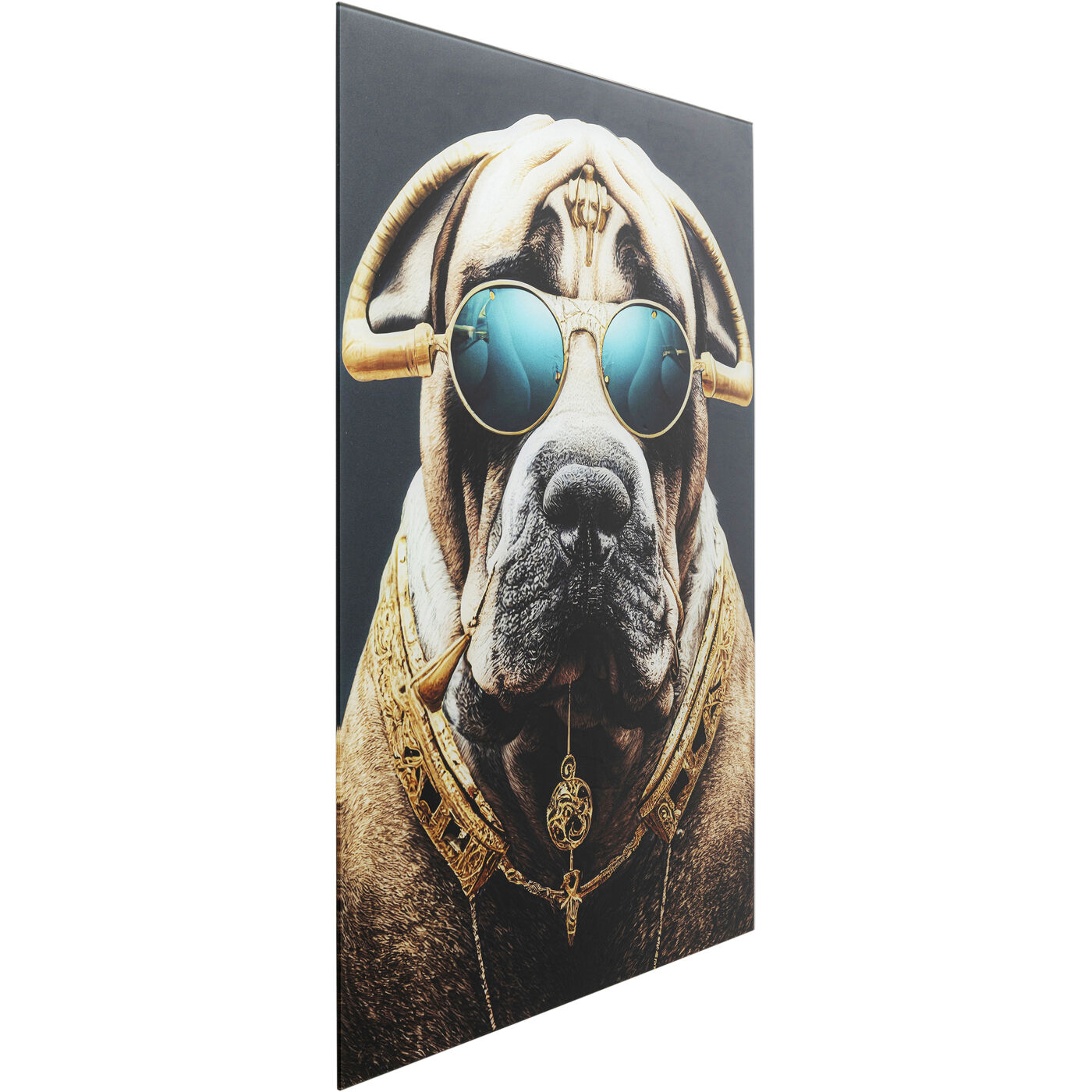 Картина стеклянная Fashion Dog 60x80 см KARE 57008