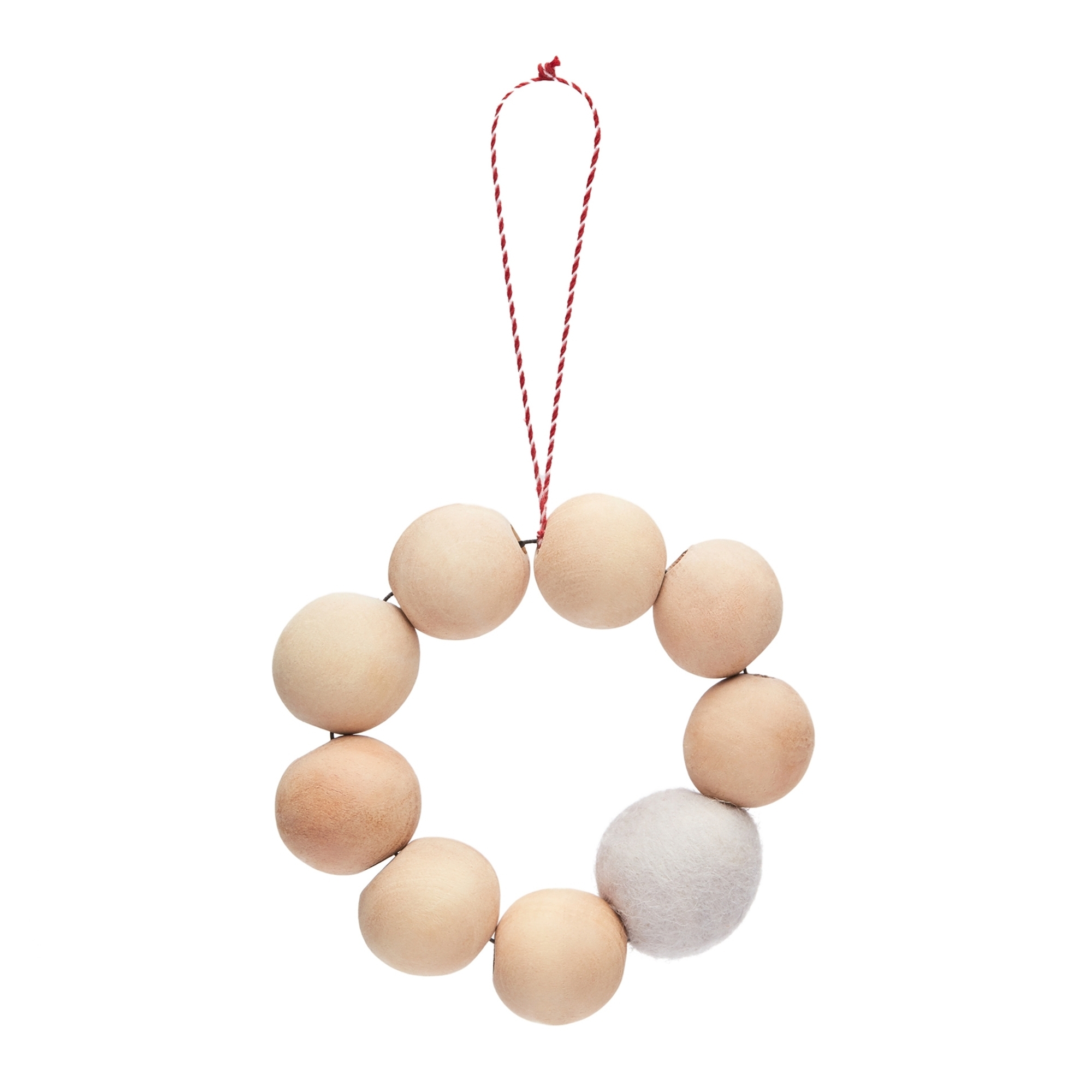 Suze Набор из двух подвесных украшений из фетра и дерева La Forma (ex Julia Grup)