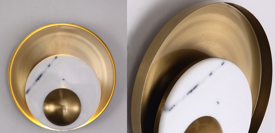 Бра Ginger &Amp; Jagger Pearl Wall Lamp Round Gold By Imperiumloft