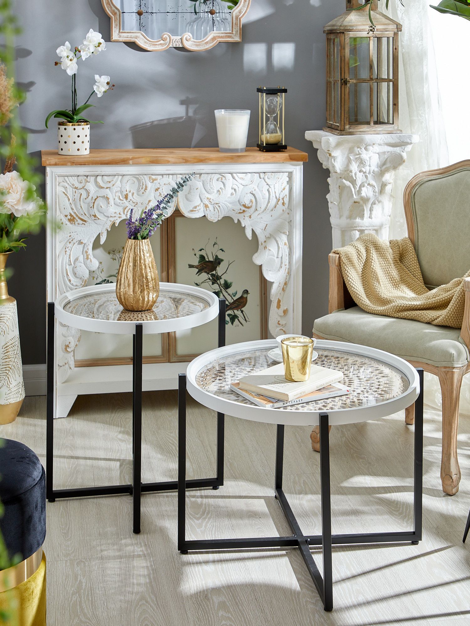 Столик кофейный Ажур Glasar 62-032