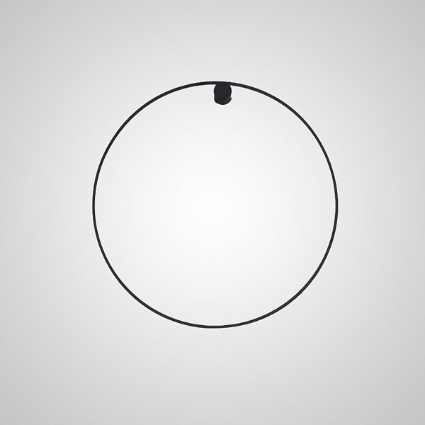 Настенный светильник WILD RING A D30 Black by ImperiumLoft