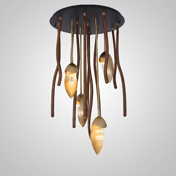 Потолочный светильник TUSKET MORE L4 Dark brown by ImperiumLoft