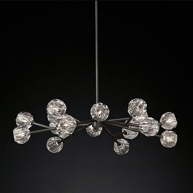 Люстра Restoration Hardware Boule De Cristal Round 48" Bronze