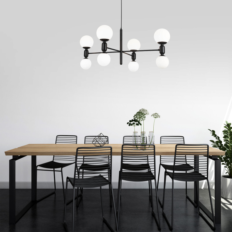 Подвесная люстра Eurosvet 30182/8 черный