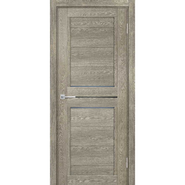 Межкомнатная дверь Graf ТЕХНО-805 графит сатинат, черный лакобель Гриджио (1900 х 550)