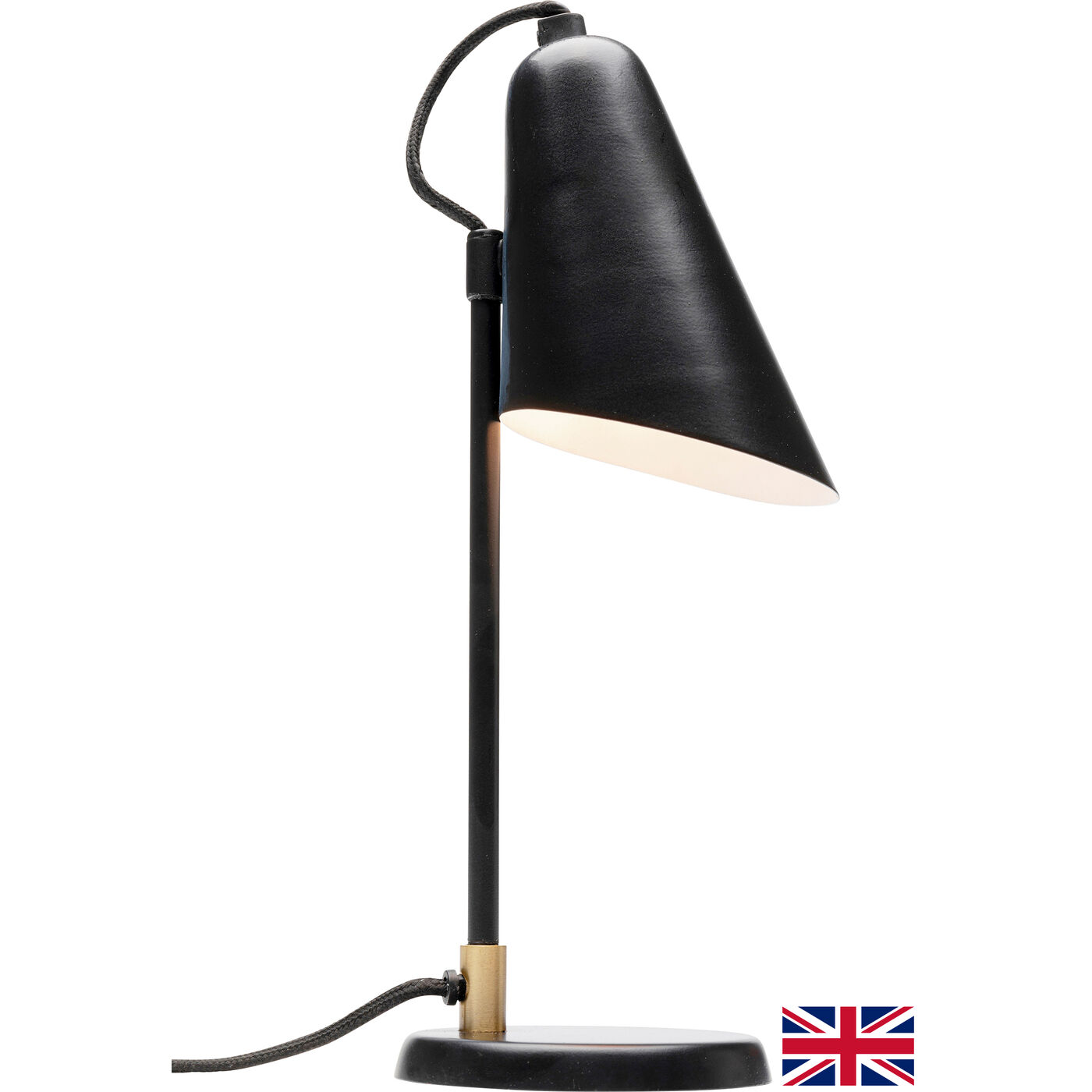 Светильник настольный Mira Black 32cm UK KARE 46470