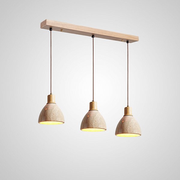 Подвесной светильник MELIUS TRIO B Light brown Планка by ImperiumLoft