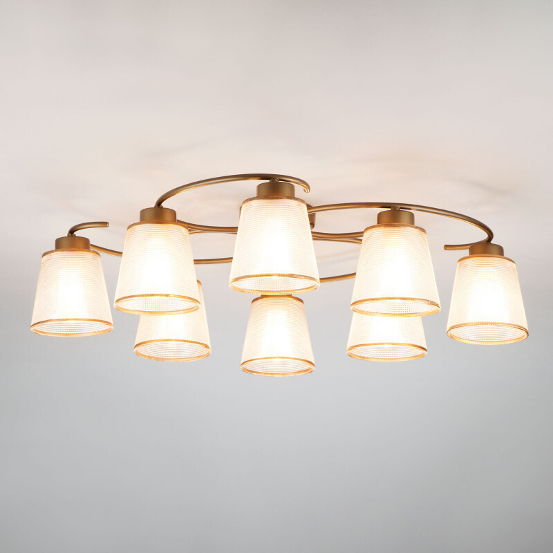 Накладная люстра Eurosvet 60075/8 античная бронза