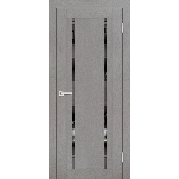 Межкомнатная дверь Graf PST-9 Зеркало тонированное серый ясень (1900 х 600)