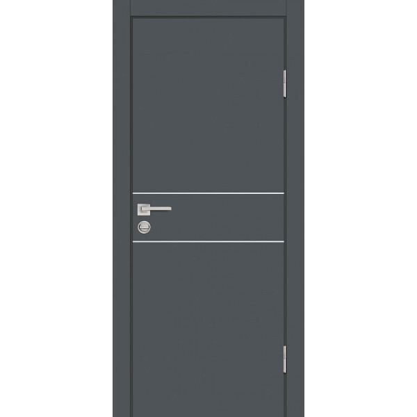 Межкомнатная дверь Graf P-15 Графит (2000 х 600)