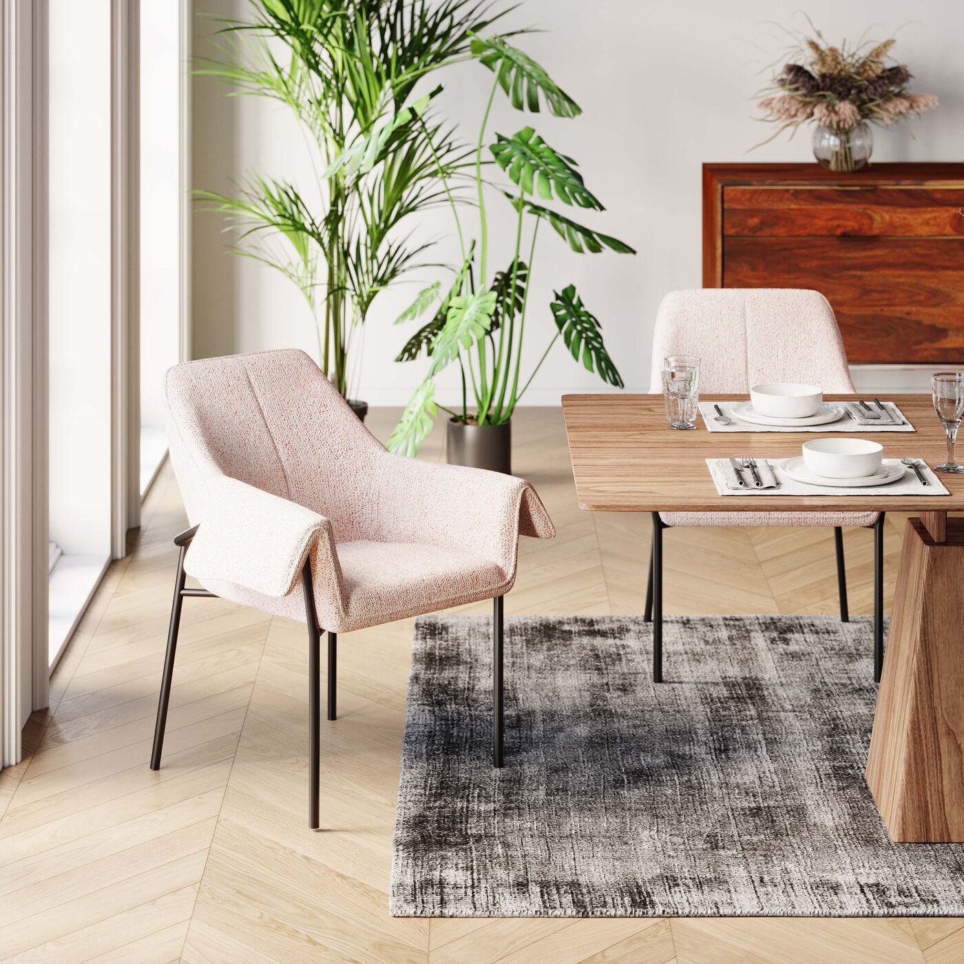 Стул мягкий с подлокотниками KARE Boss 87067