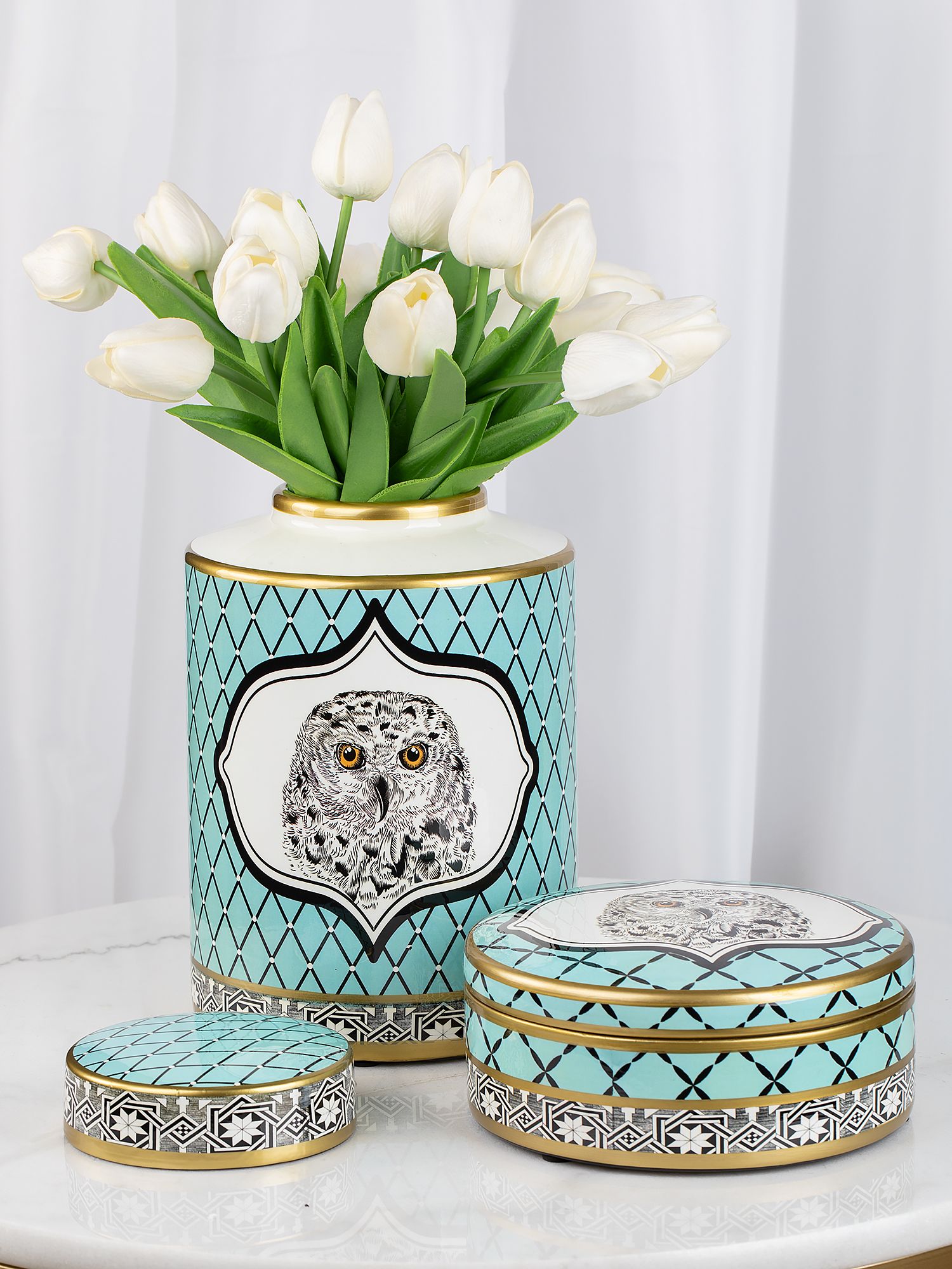 Ваза с крышкой Glasar 58-033