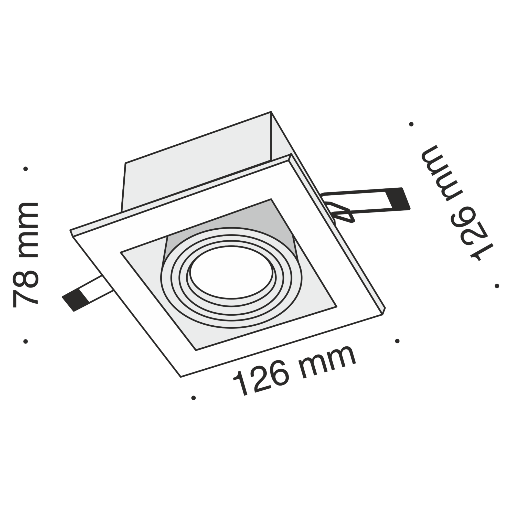 Встраиваемый светильник Maytoni DL008-2-01-W