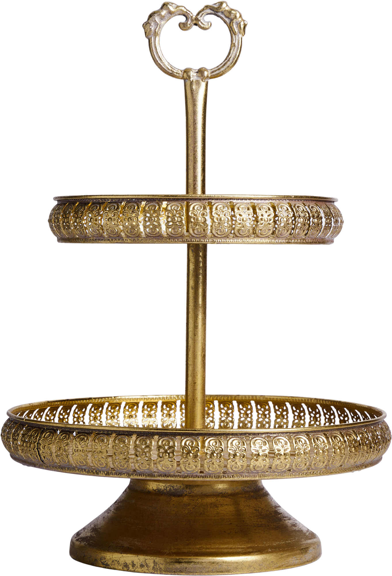 Блюдо сервировочное двухъярусное Эфиопия Glasar 57-246