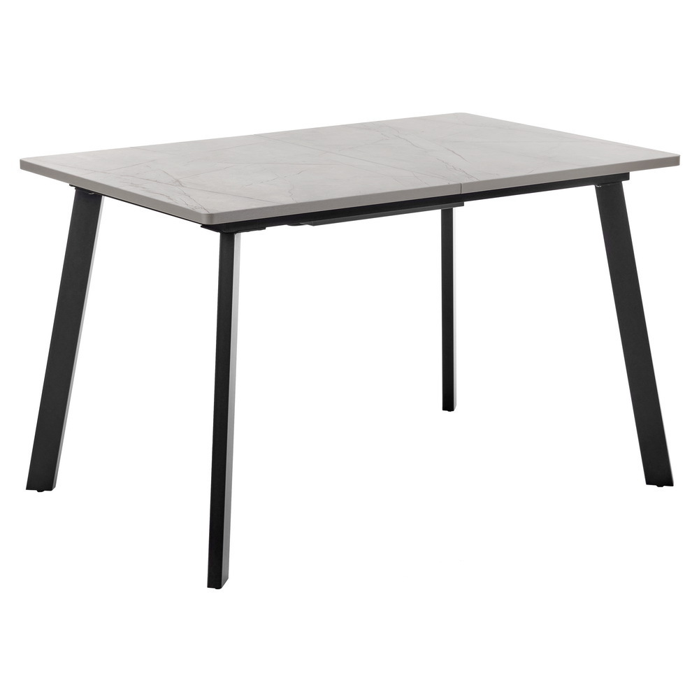 Стол Dublin раскладной 120-160х80х75 серый мрамор с чёрными ножками Bradex Home RF 0415
