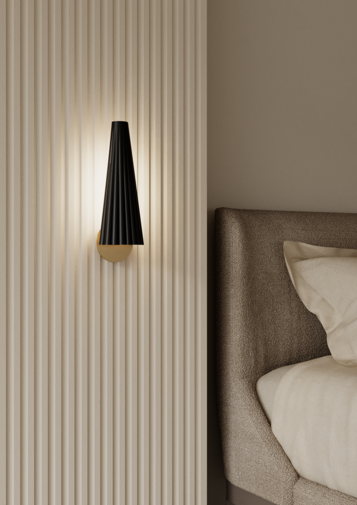 Бра Bion золотое с черным абажуром Aromas del Campo