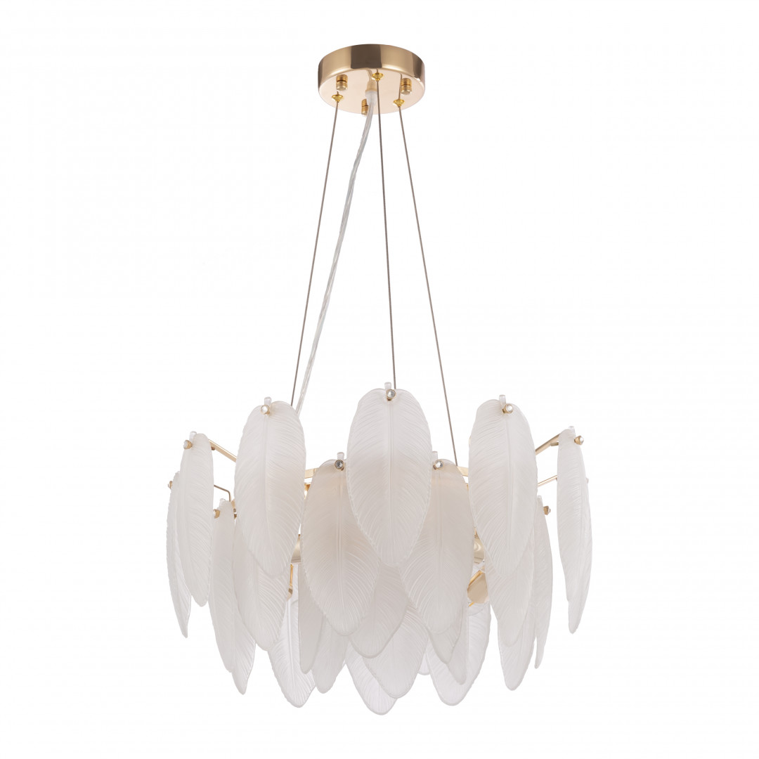 Люстра с плафоном в виде перьев 4653.D450.H240.E14.5 G Arte Milano