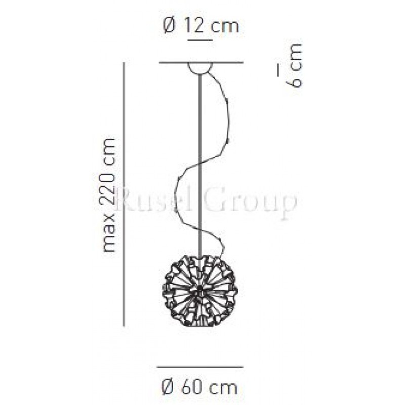 Подвесной светильник Axo Light BLUM SP 19
