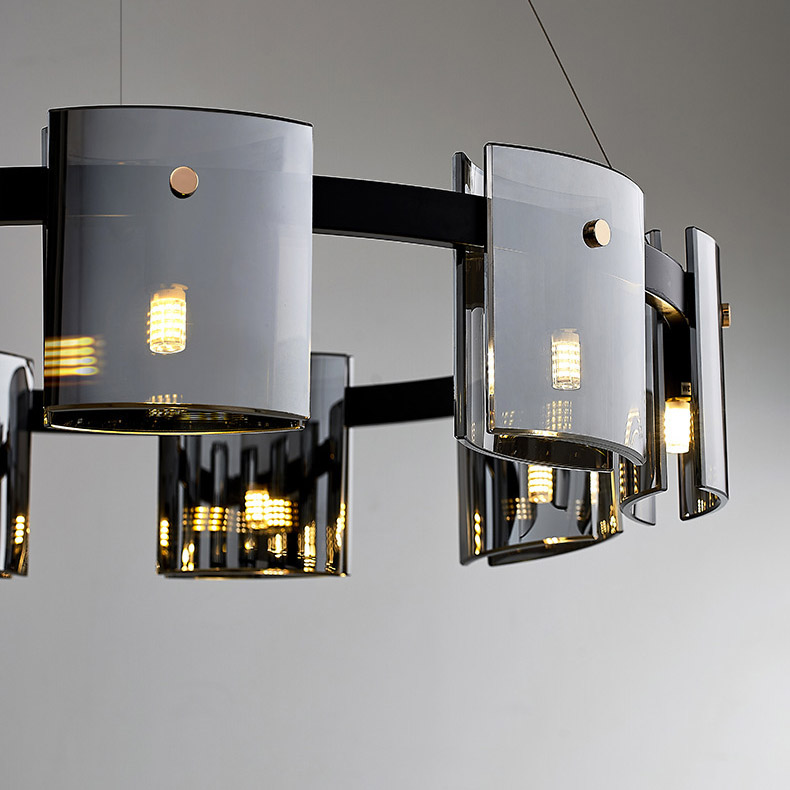 Подвесная люстра JANICE D60 Black Grey by ImperiumLoft
