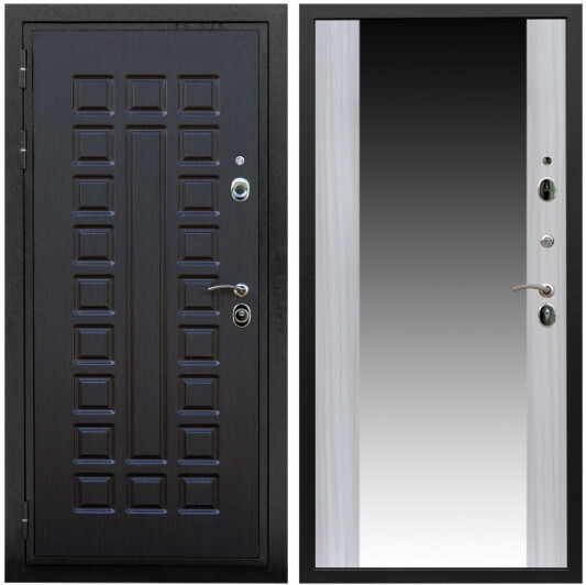 Дверь входная Graf Триумф МДФ 16 мм ФЛ-183 Венге / МДФ 16 мм СБ-16 Сандал белый