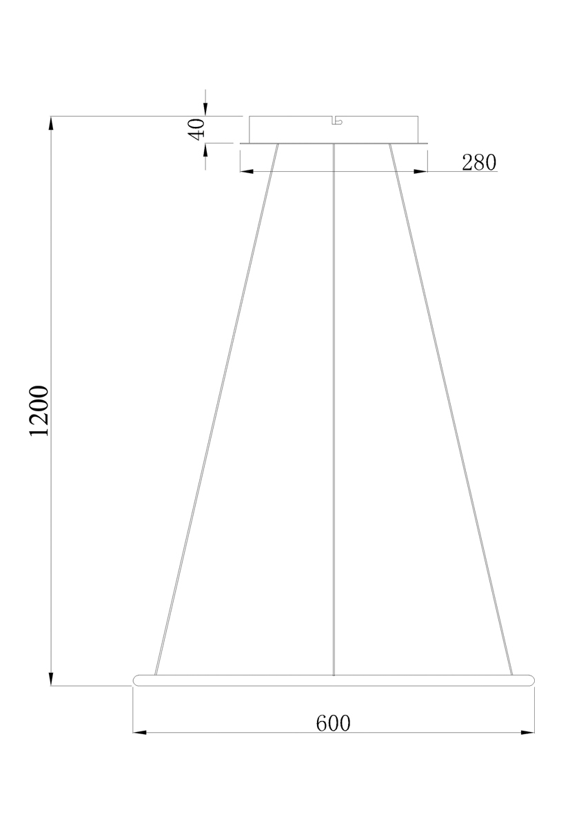 Подвесной светодиодный светильник Donolux S111024/1R 36W White In