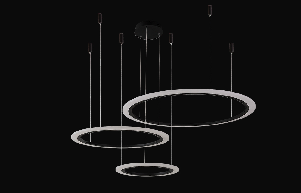 Люстра Crystal Lux MANZANA SP67W LED D400+600+800 BLACK