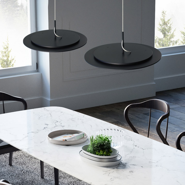 Подвесной светильник EUREKA D35 Black 3000К by ImperiumLoft