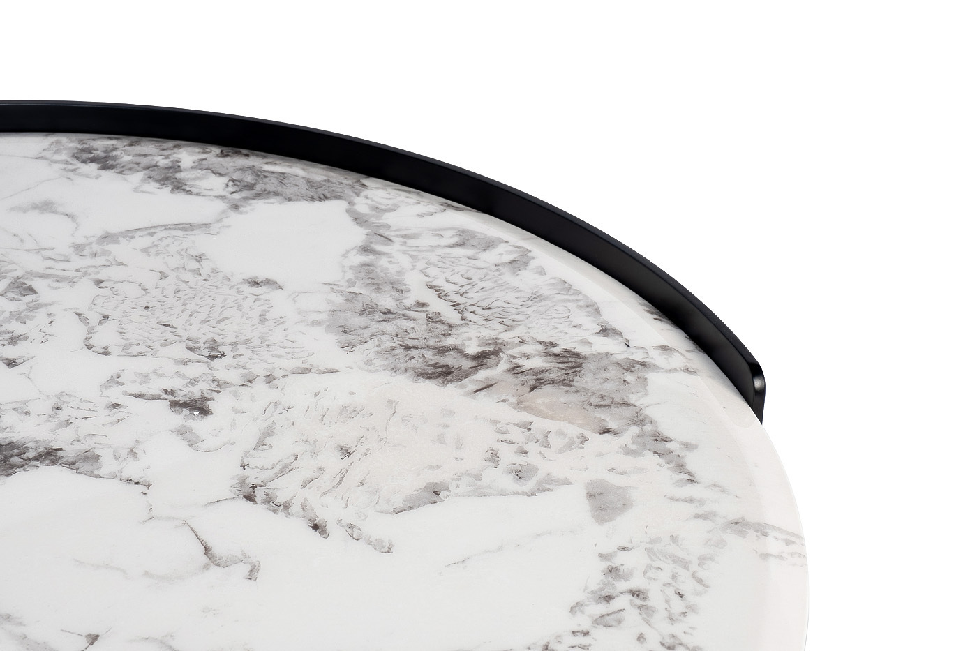 Стол журнальный Cadiz круглый с искусственным мрамором Garda Decor 58DB-CT20016