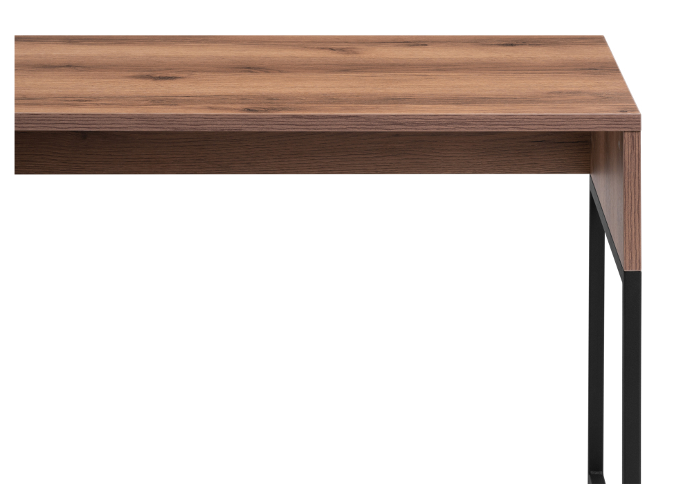 Стол Woodville Ниа 115х60 дуб делано темный / черный матовый 517344