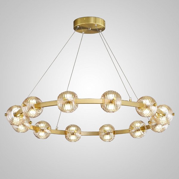 Кольцевая люстра SEMUND D100 Brass by ImperiumLoft