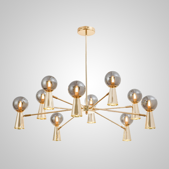 Потолочная люстра ABELINA L12 Gold Amber by ImperiumLoft