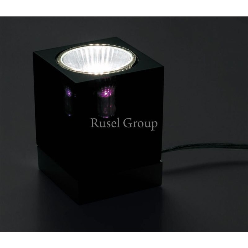 Настольная лампа Fabbian Cubetto Black Glass D28 B03 02