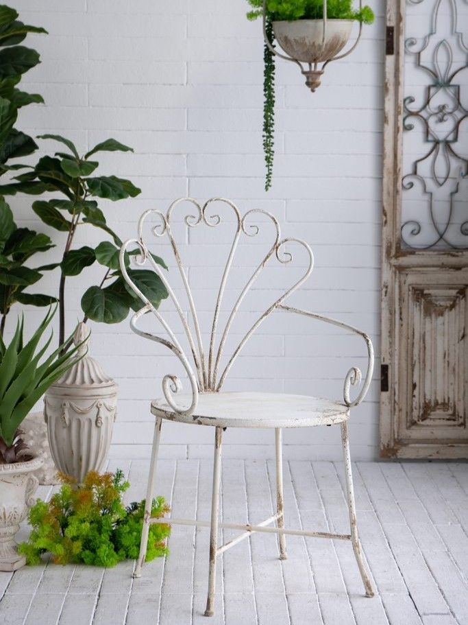 Кресло кованое Прованс Glasar D7204