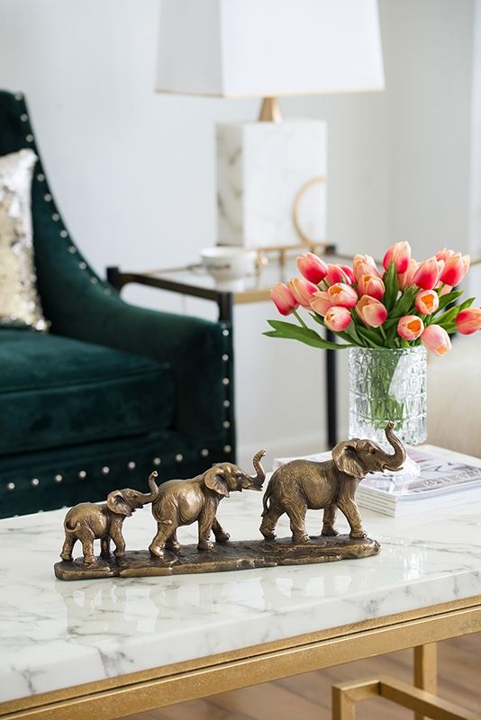 Декор Слоны Glasar 76885