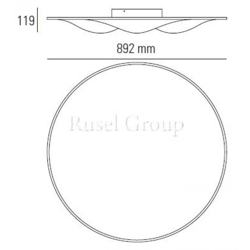 Потолочный светильник Linea Light CIRCLE WAVE 7461