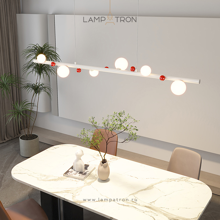 Реечный, рядный светильник REIK LONG WHITE by ImperiumLoft