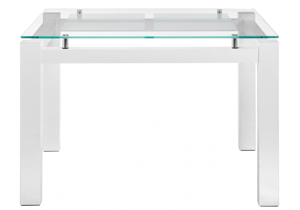 Стол стеклянный Woodville Бран дерево белое 462098