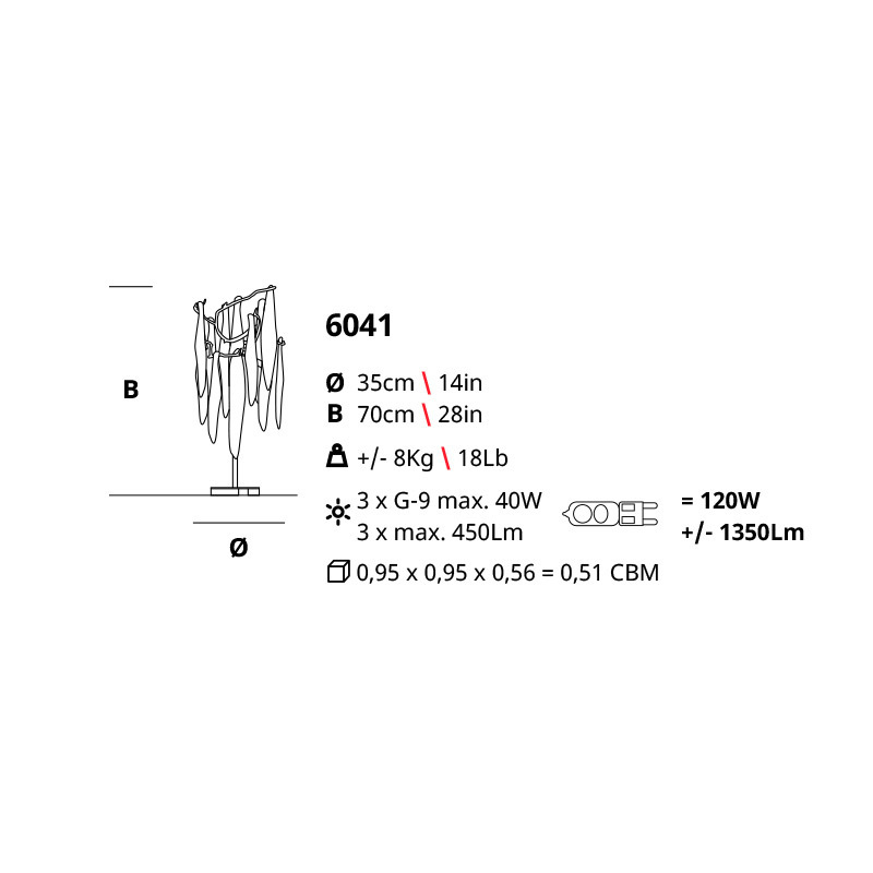 Настольная лампа Serip 6041