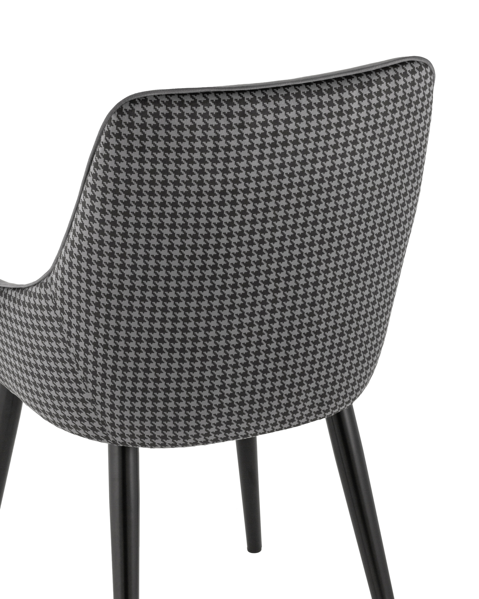 Стул Джоан велюр серый гусиная лапка Stool Group
