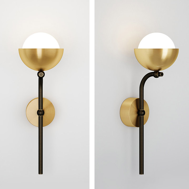 Настенный светильник FABIANA WALL Brass by ImperiumLoft