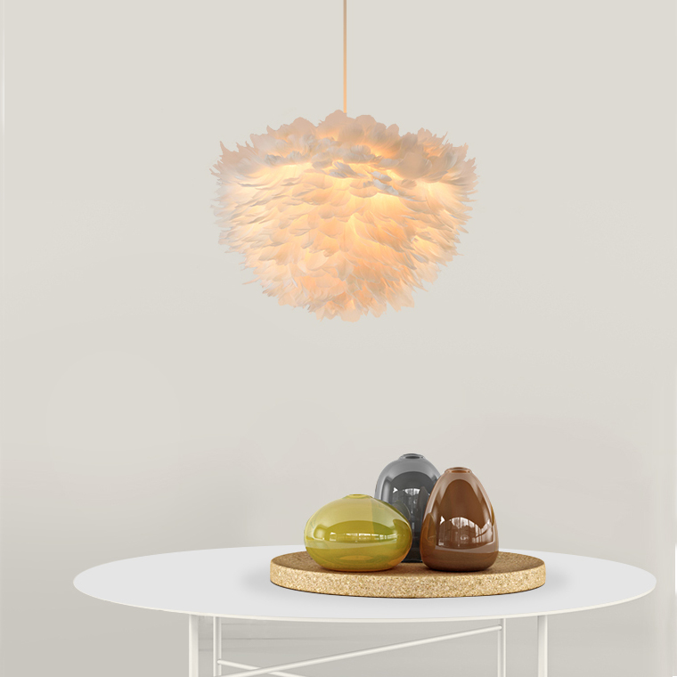 Люстра FEATHERS D80 Gray by ImperiumLoft