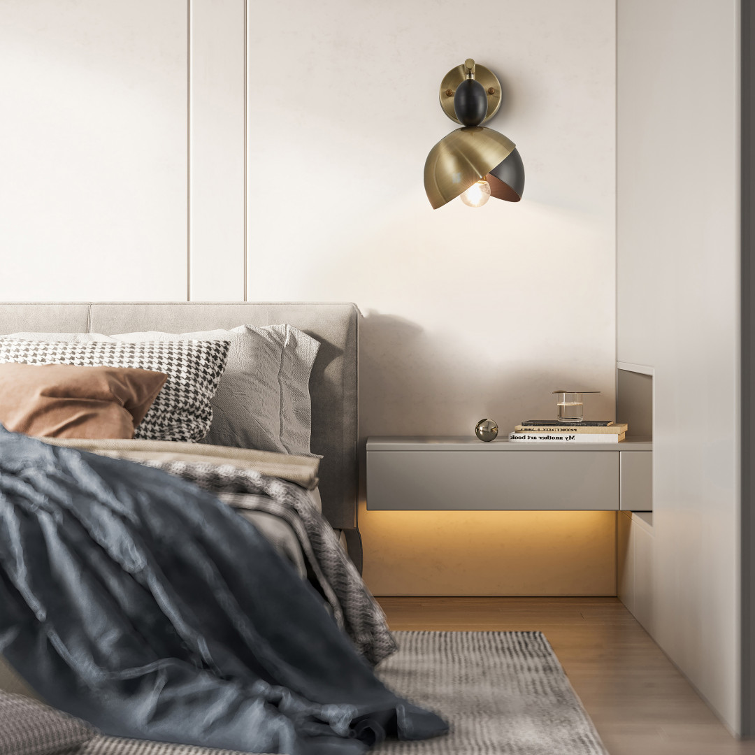 Бра 271307/1B BK/GD Arte Milano