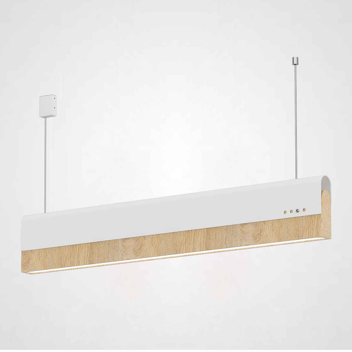 РЕЕЧНЫЙ ПОДВЕСНОЙ СВЕТИЛЬНИК BOOK 3 L120 White by ImperiumLoft