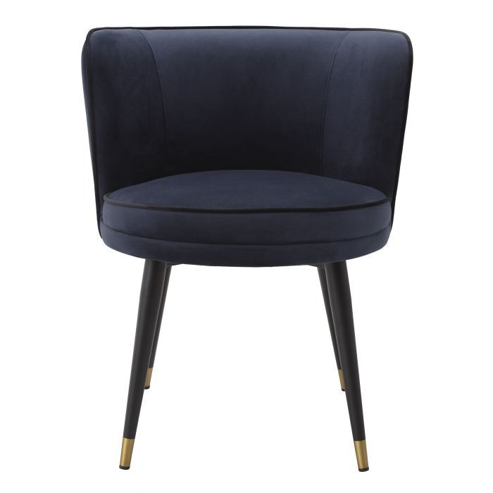 Обеденный стул Eichholtz Grenada savona midnight blue velvet 115883