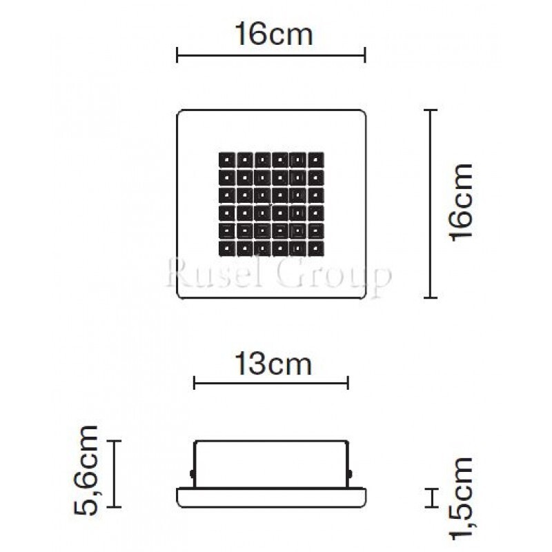 Настенно-потолочный светильник Fabbian Quadriled F18 G02 05