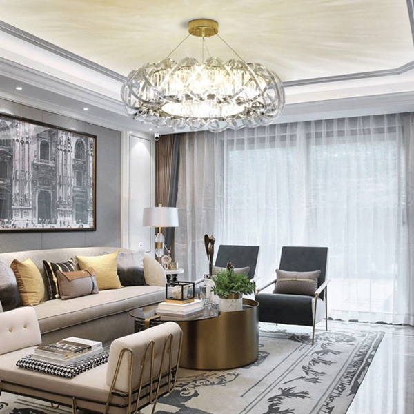 Подвесная люстра KARLENA D80 Grey by ImperiumLoft