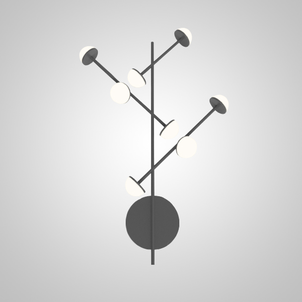 Настенный светильник HILVI WALL L48 Black by ImperiumLoft