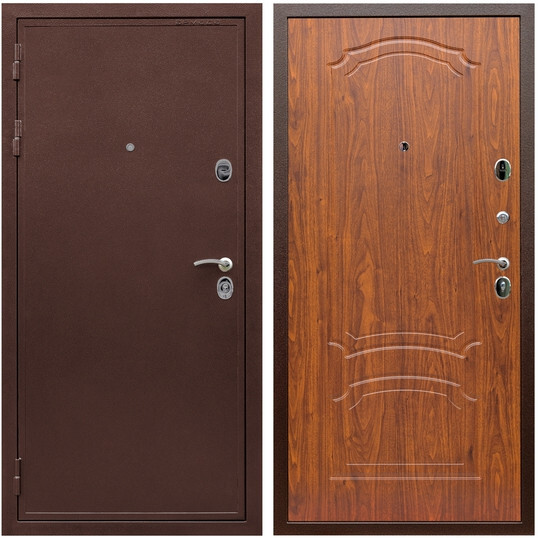 Дверь входная Graf Престиж 2 Антик медь / МДФ 6 мм ФЛ-140 Мореная береза