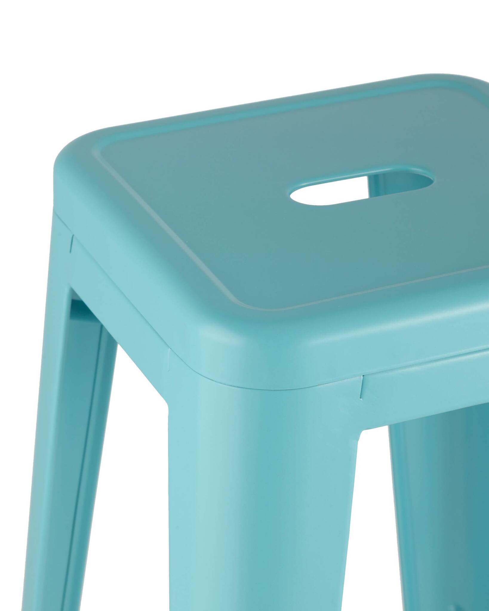 Стул барный TOLIX голубой матовый Stool Group