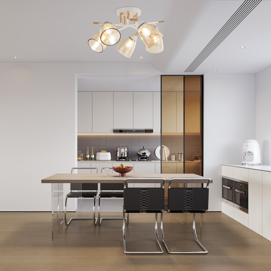 Люстра с плафонами 327410/5 FG+WH Arte Milano